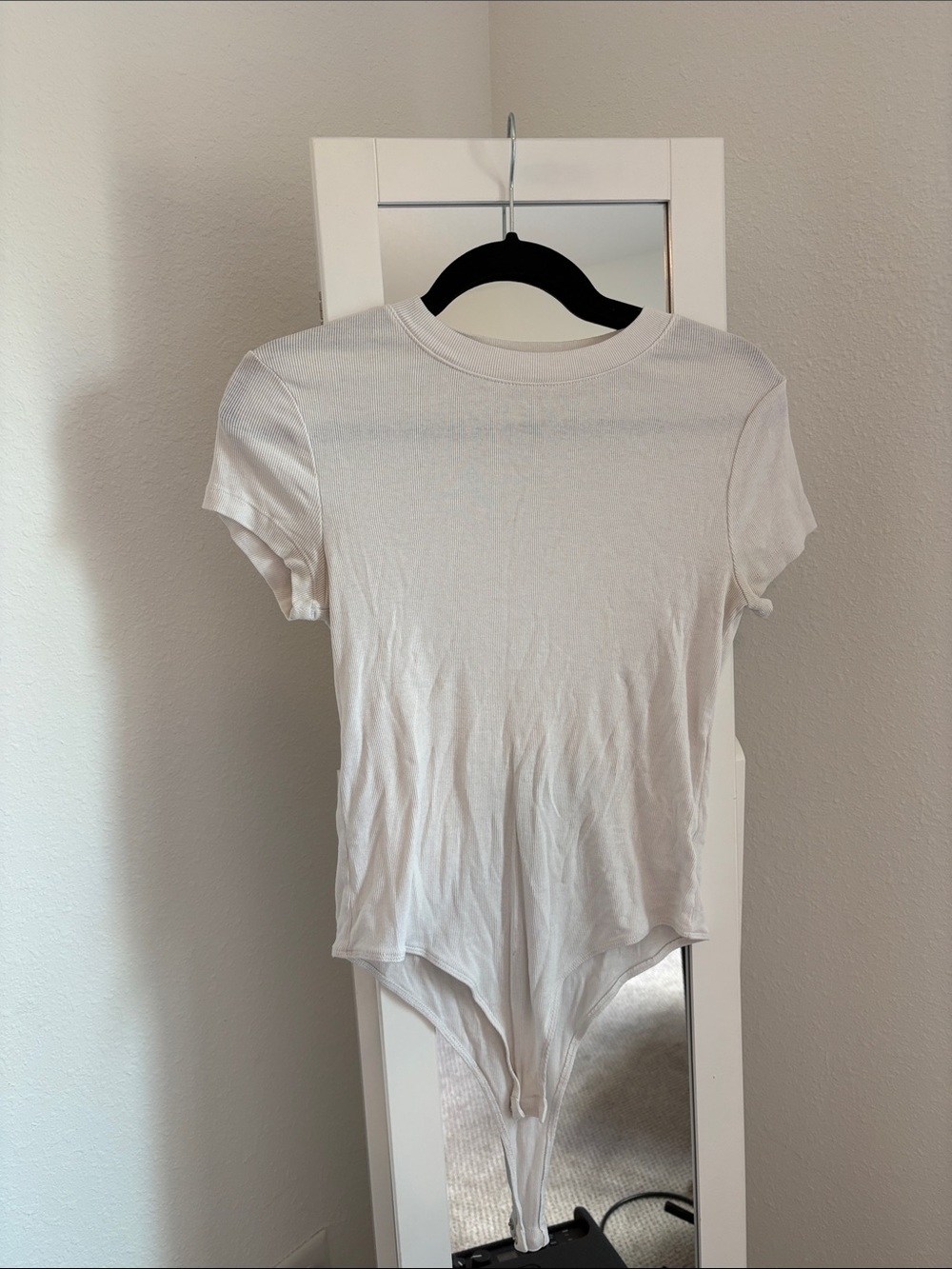 a new day White Short Sleeve Ribbed Bodysuit